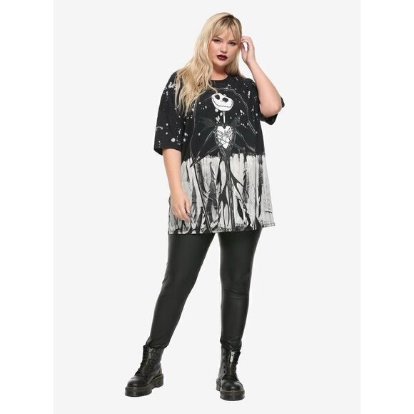Disney The Nightmare Before Christmas Jack Dip-Dye Oversized T-Shirt medium - Picture 3 of 15